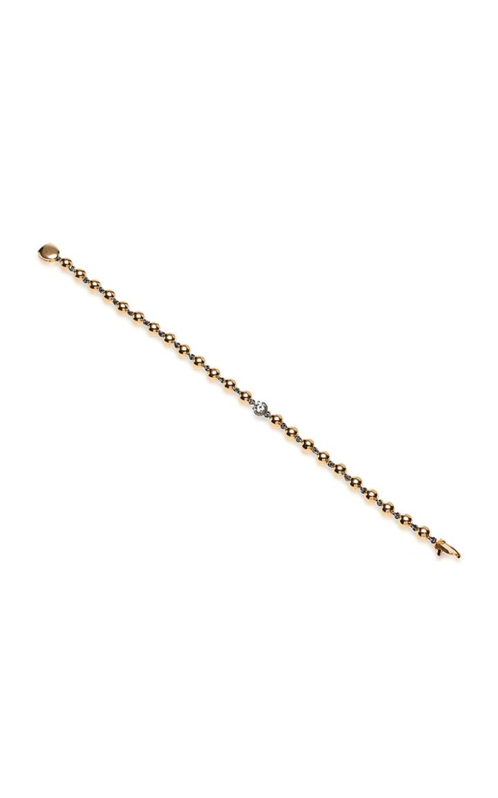 Jessica Mccormack Ball N Chain Single Diamond Bracelet