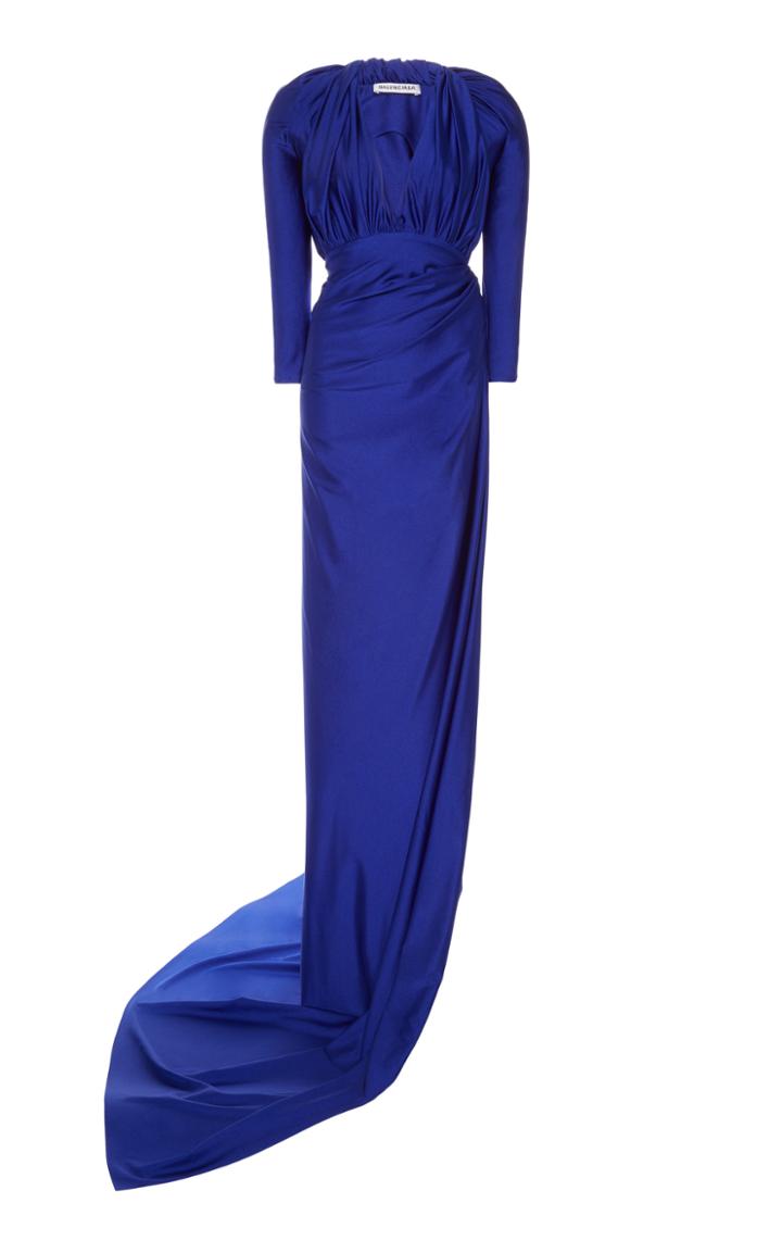 Balenciaga Draped Jersey Gown