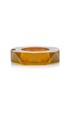 Bottega Veneta Faceted Resin 18k Gold-plated Bracelet