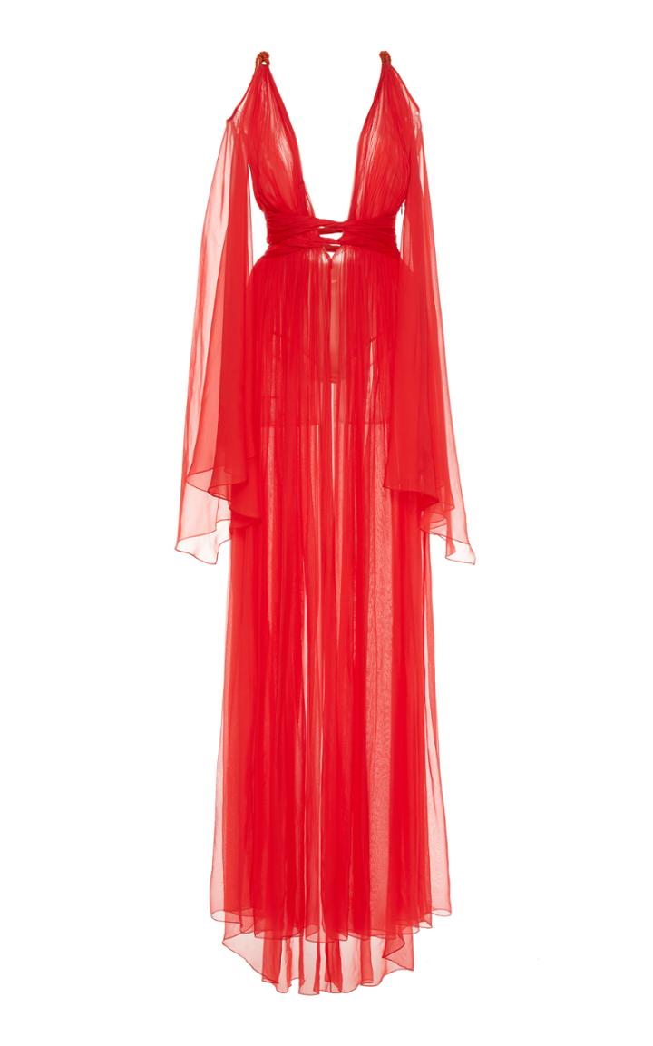 Dundas Grecian Rope Shoulder Gown