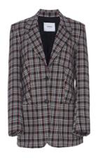 Dondup Plaid Wool Blazer