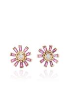 Yi Collection 18k Gold And Ruby Stud Earrings