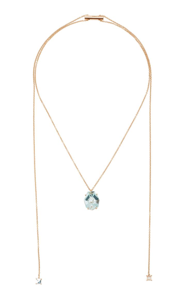 Misui Klar Adjustable Aquamarine Pendant