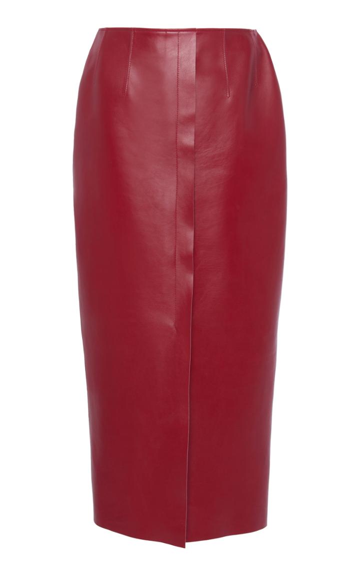 Moda Operandi Marni Fitted Leather Knee-length Pencil Skirt Size: 36