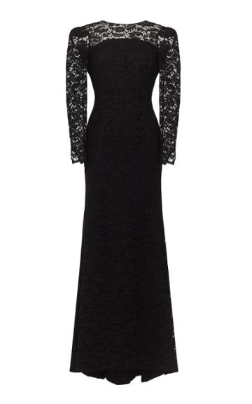 Ulyana Sergeenko Demi Couture Open Back Lace Gown