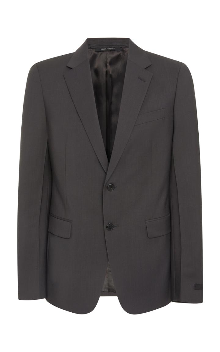 Prada Notched Lapel Wool And Mohair-blend Suit