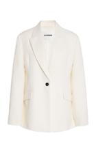 Jil Sander Single-breasted Wool Tuxedo Blazer