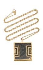 Doryn Wallach One-of-a-kind Marbled Agate Locket
