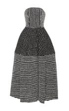 Christian Siriano Raffia Tea Length Dress