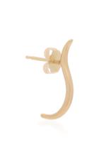 White/space 14k Gold Earring