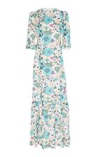 The Vampire's Wife Floral Print Crepe Festival Midi Dress