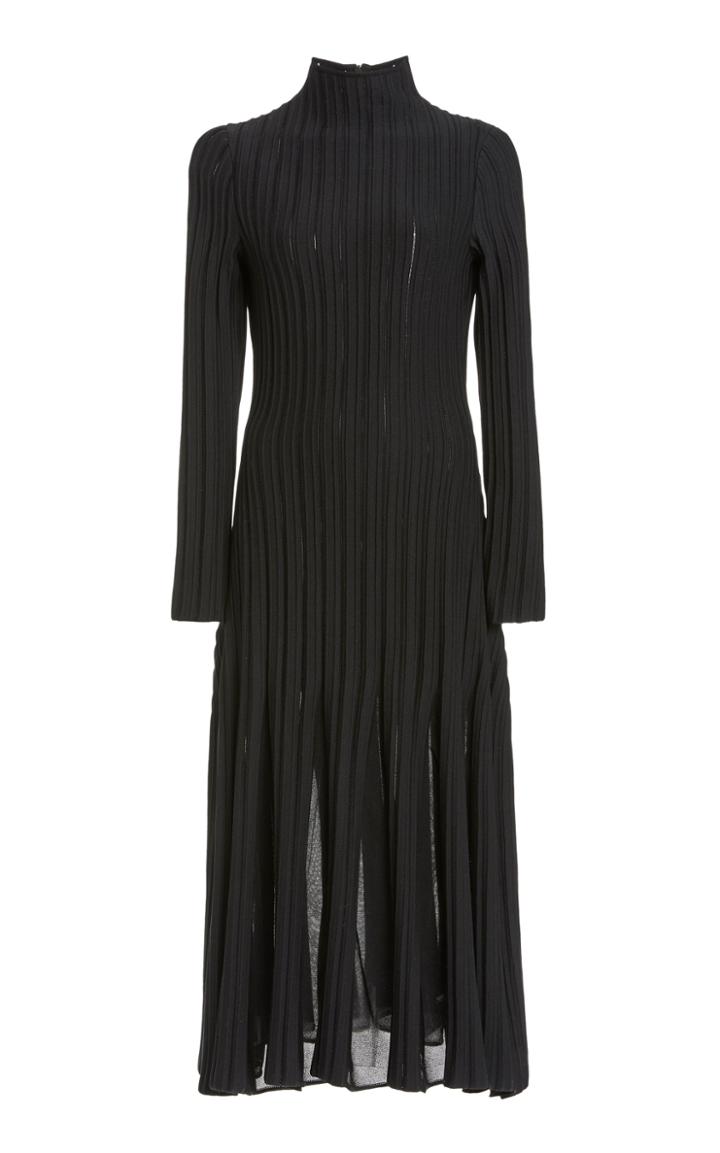 Moda Operandi Oscar De La Renta Silk-blend Turtleneck Dress