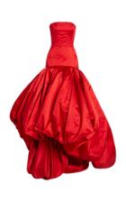Moda Operandi Oscar De La Renta Strapless Silk Gown