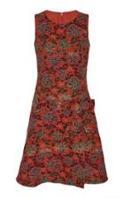 Anna Sui Wrap-effect Harvest Bouquet Jacquard Dress