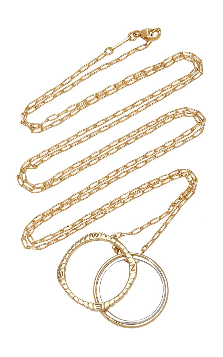 Moda Operandi Monica Rich Kosann 18k Yellow Gold Seize The Day Poesy Ring Necklace