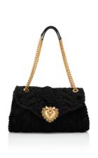 Moda Operandi Dolce & Gabbana Devotion Large Crochet Knit Shoulder Bag