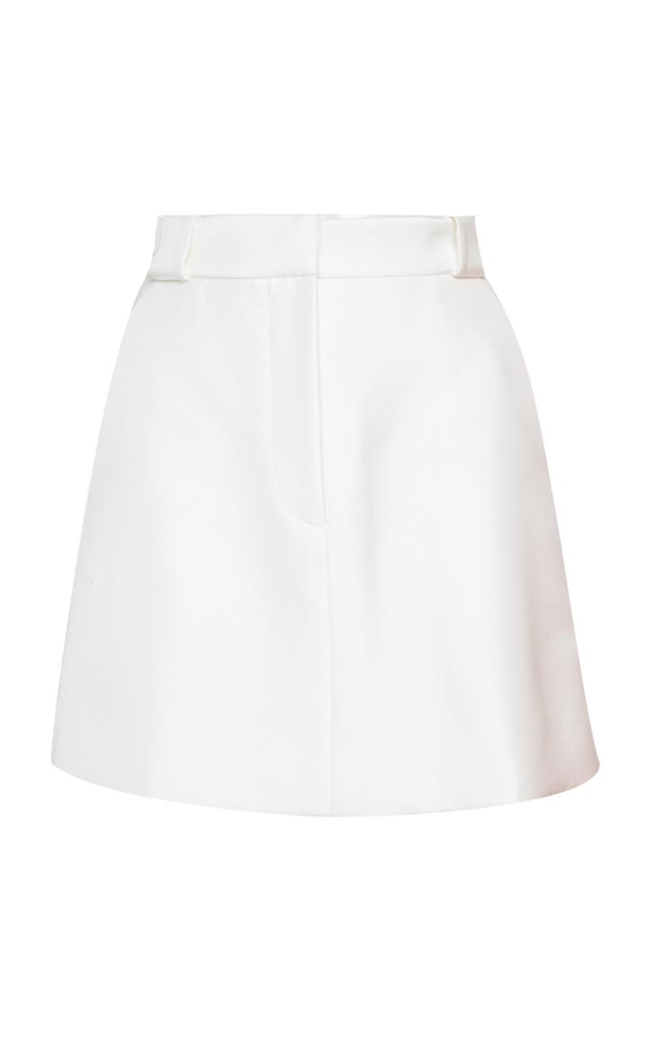 Brandon Maxwell High-waisted Twill Mini Skirt