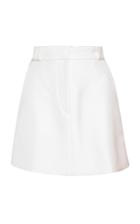 Brandon Maxwell High-waisted Twill Mini Skirt