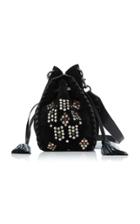 Isabel Marant Radja Studded Velvet Bucket Bag