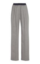 Loulou Studio Moretta Stretch-wool Straight-leg Pants