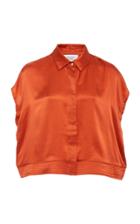 Bird & Knoll Agathe Washed Silk Crepe De Chine Shirt