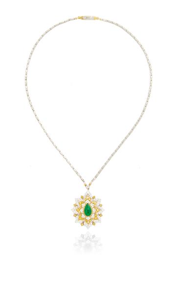 Buccellati Emerald And Diamond Necklace
