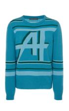 Moda Operandi Alberta Ferretti Merino Wool & Cashmere Logo Sweater
