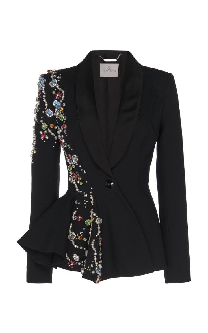 Ralph & Russo Jewlery Box Crepe Jacket
