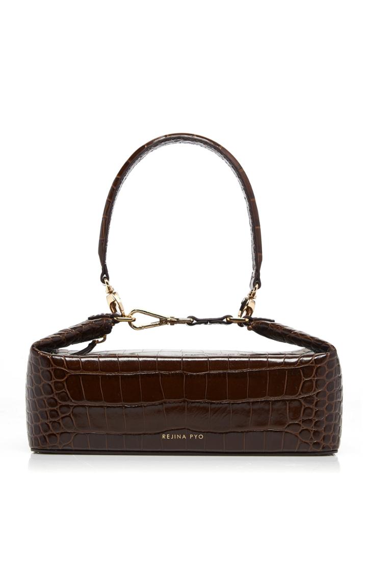 Rejina Pyo Olivia Croc Effect Leather Bag