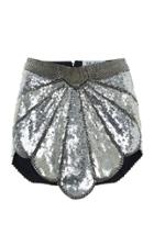 Moda Operandi Attico Shell Sequin-embellished Mini Skirt Size: 36