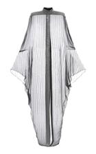 Moda Operandi Balmain Crystal-striped Silk-chiffon Cape Gown Size: 36