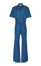 Victoria Victoria Beckham Collared Straight-leg Jumpsuit
