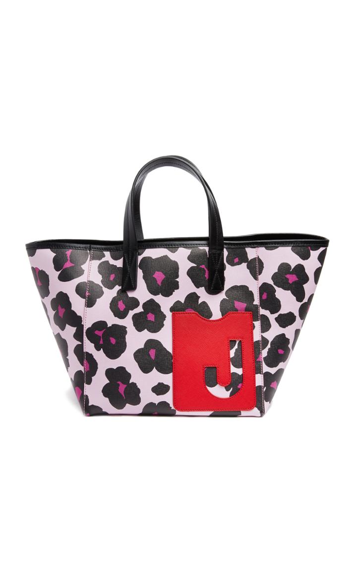 La Doublej Mini Mama Cheetah Print Leather-trimmed Tote Bag