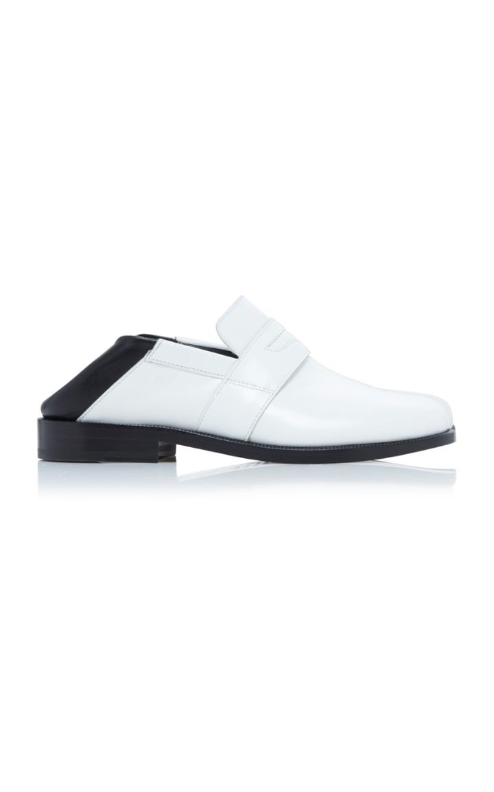Moda Operandi Maison Margiela Two Tone Leather Loafers Size: 35