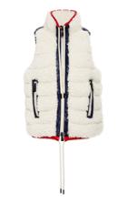 Moncler Grenoble Shell-trimmed Faux-shearling Quilted Down Vest Size: