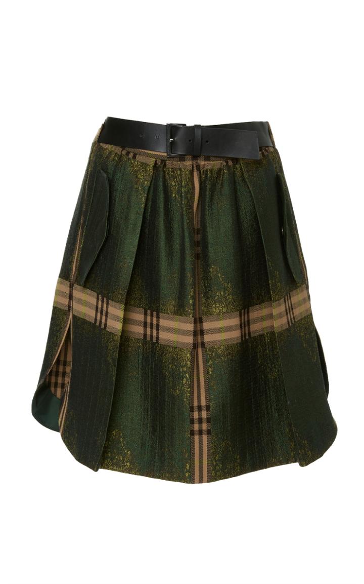 Alberta Ferretti Pleated Mini Skirt
