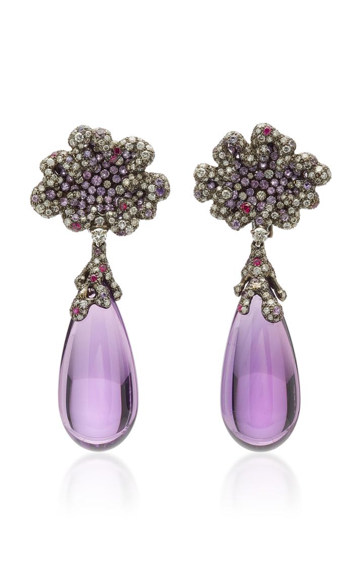 Arunashi One-of-a-kind Amethyst Drop Earrings