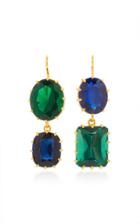 Renee Lewis Antique Chrome Tourmaline Earrings