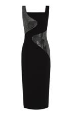 Moda Operandi Safiyaa Abia Heavy Crepe And Mirrored Jersey Dress