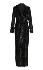 Balmain Paillettes Trench Coat