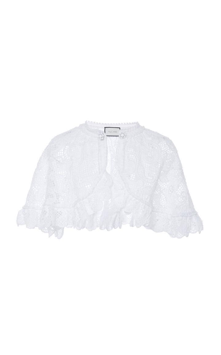 Alexis Bibi Ruffled Cotton-blend Cape