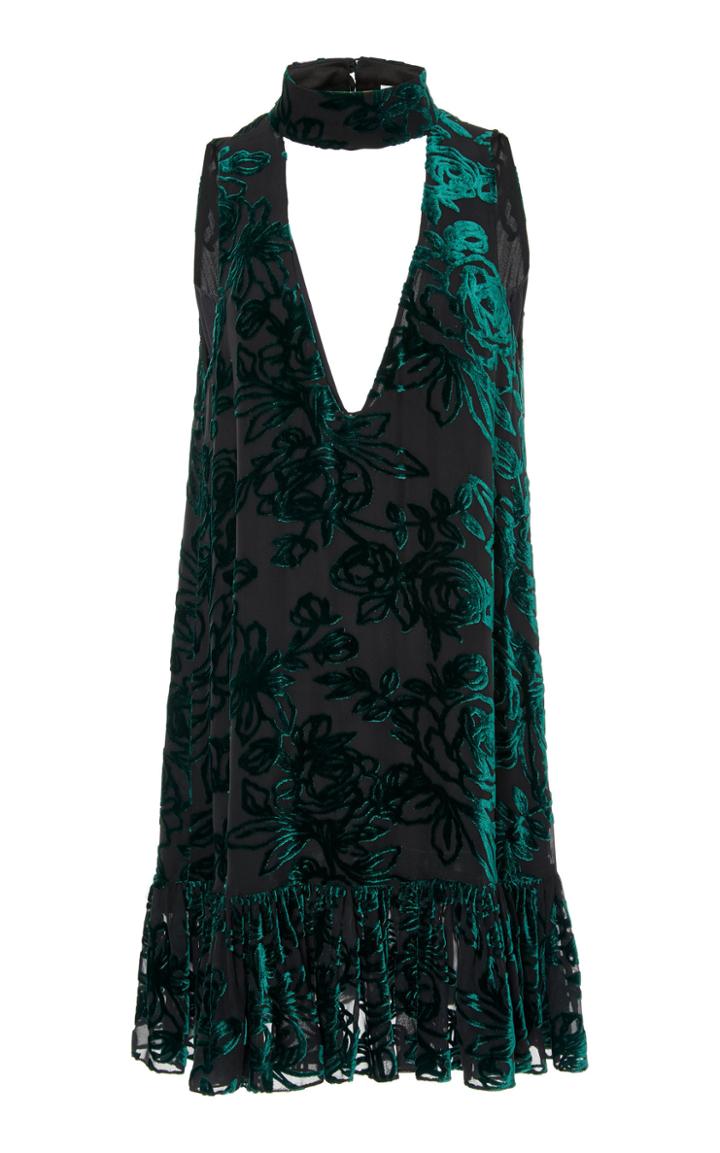 Caroline Constas Angeletta Velvet Dress
