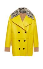 Rochas Python Collar Double Breasted Jacket