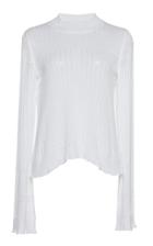 Olivier Theyskens Kain Long-sleeve Cotton And Silk Top