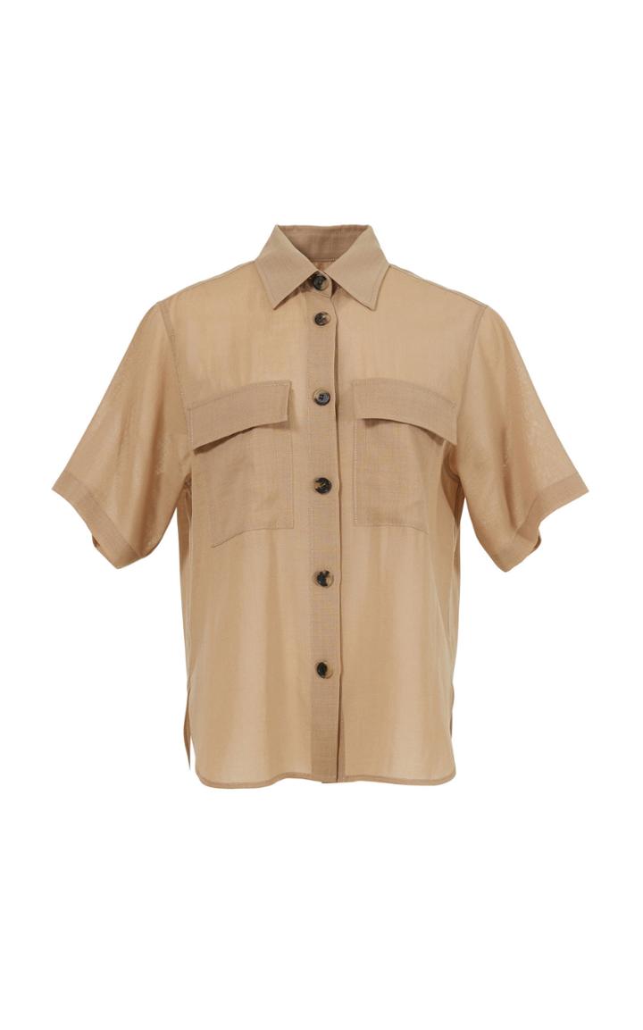 Moda Operandi Lvir Summer Wool-blend Shirt Size: S