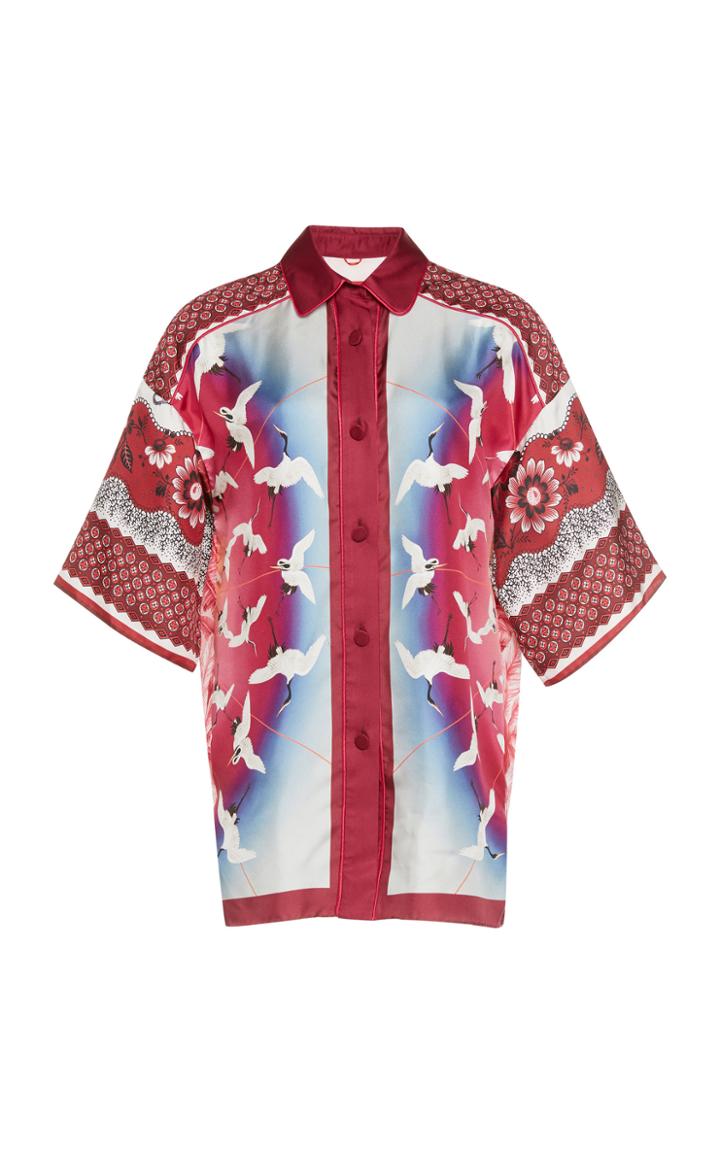 Moda Operandi For Restless Sleepers Eupheme Bird-print Silk Shirt Size: S