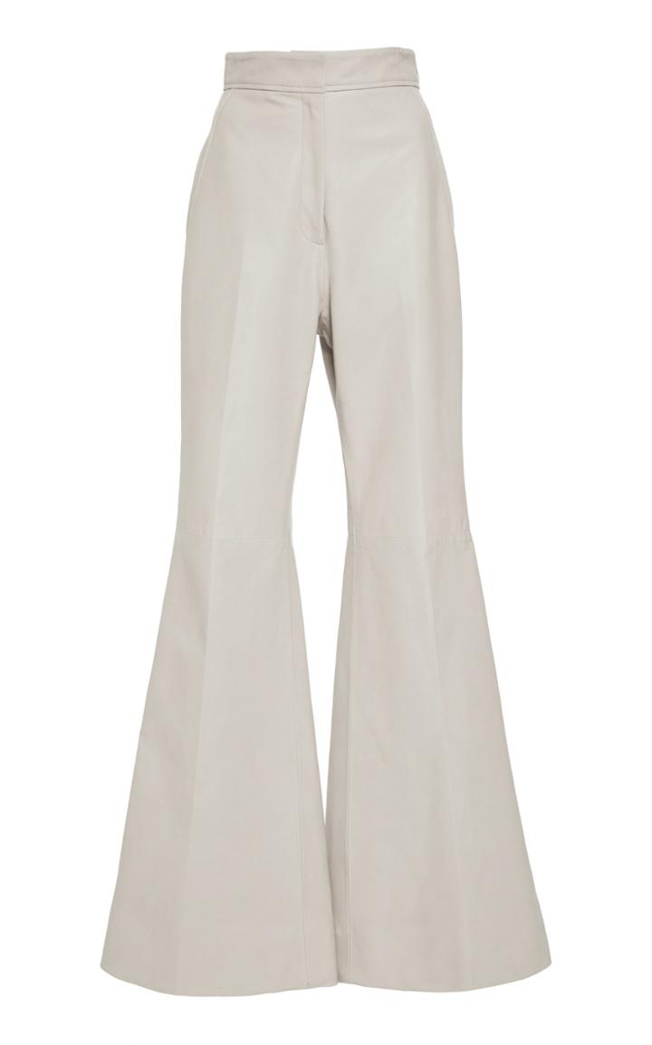 J. Mendel Wide Leg Leather Pant