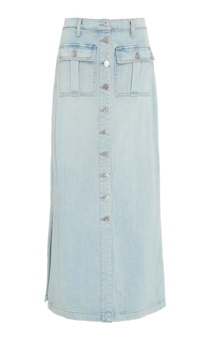 Current/elliott Surfview Maxi Denim Skirt