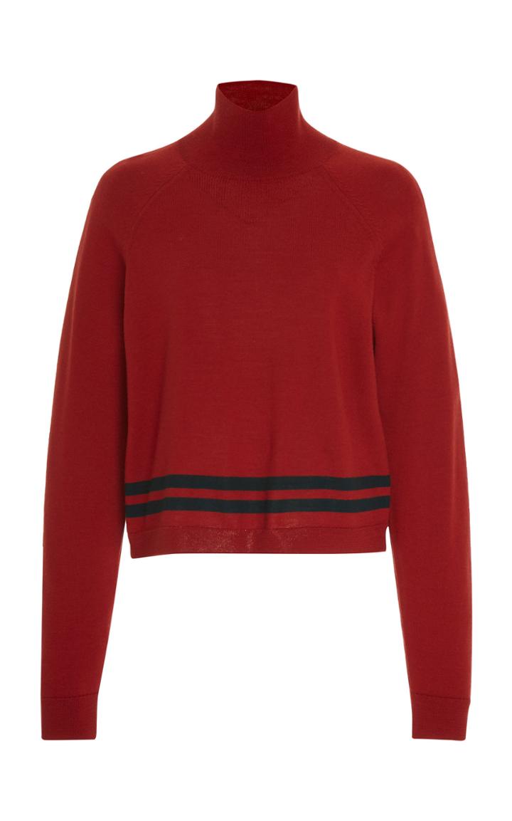 Lndr Arctic Cropped Wool Turtleneck Sweater Size: Xs/s