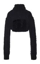 Moda Operandi Dolce & Gabbana Cropped Cable-knit Sweater